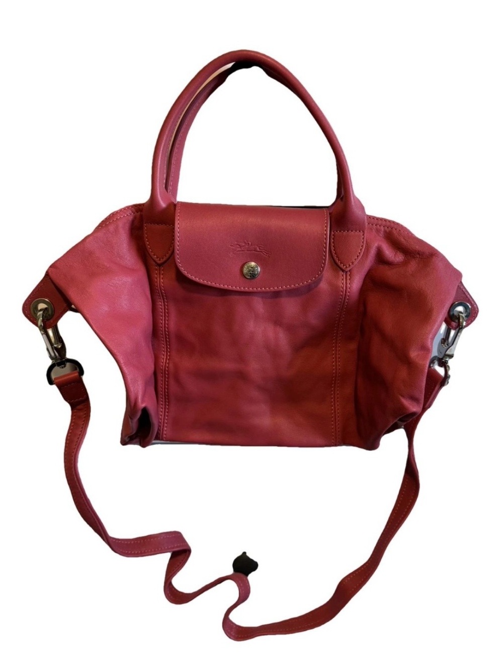Longchamp Rose Pink Leather Bag
